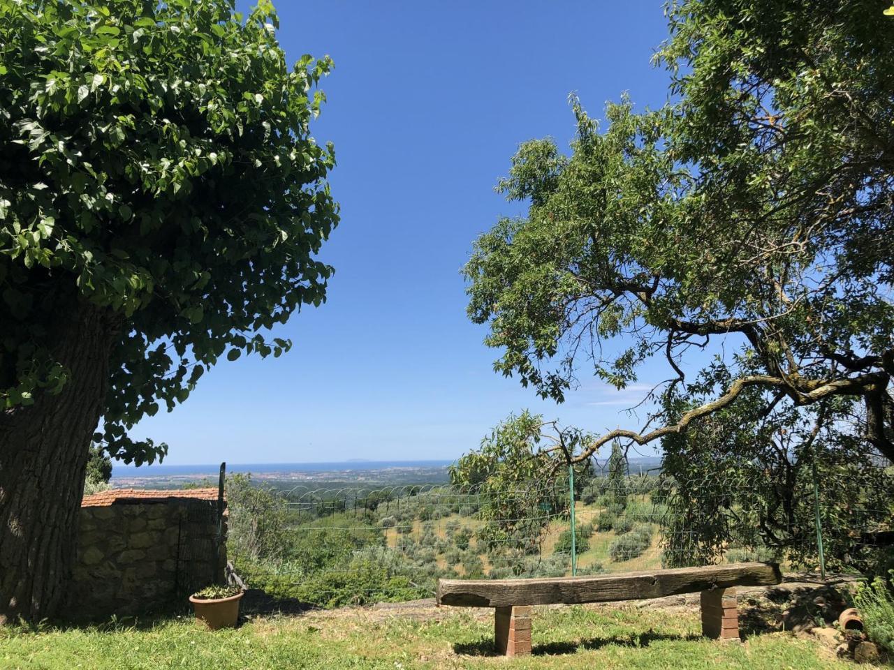 TOSCANA TOUR - Haus Malerin mit Meerblick eingezäuntem Garten Guardistallo Exterior foto
