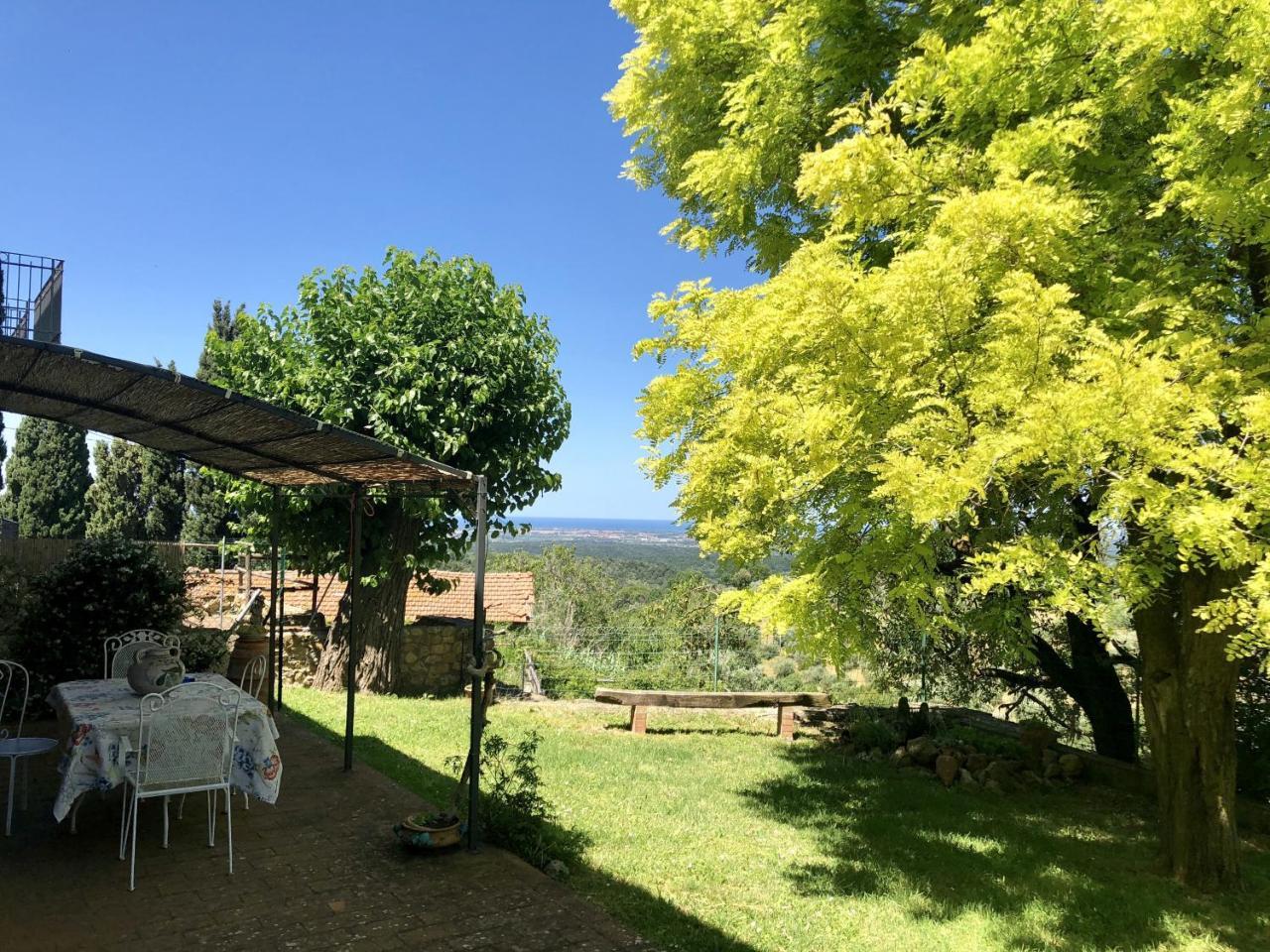 TOSCANA TOUR - Haus Malerin mit Meerblick eingezäuntem Garten Guardistallo Exterior foto