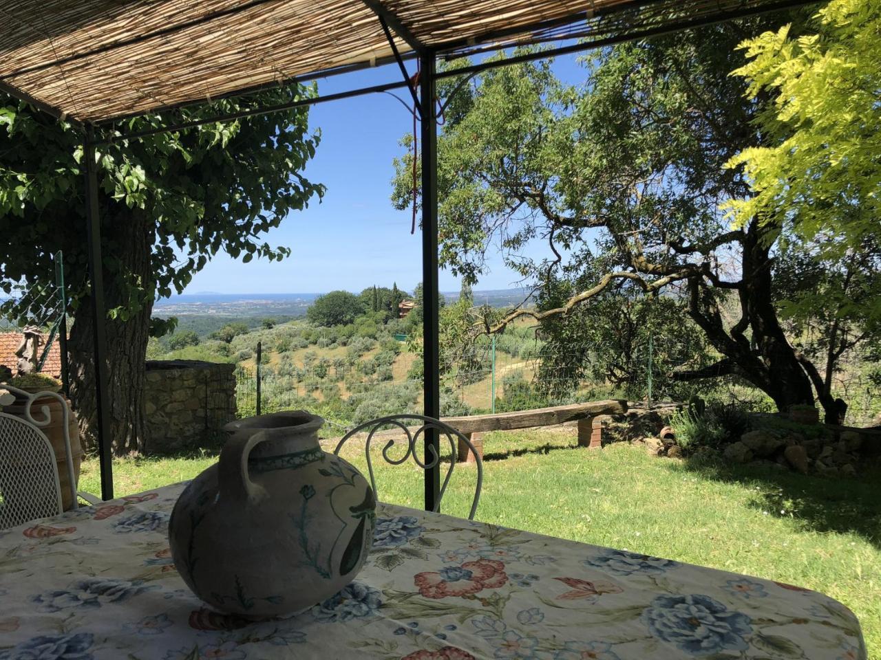 TOSCANA TOUR - Haus Malerin mit Meerblick eingezäuntem Garten Guardistallo Exterior foto